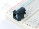 Chassis part 2.1x5.5mm power plug jack plug breadboard friendly